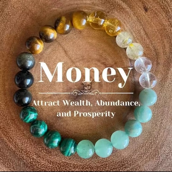 Anthropologie Jewelry - Prosperity Crystal Bracelet – Money, Wealth & Abundance Energy Beads